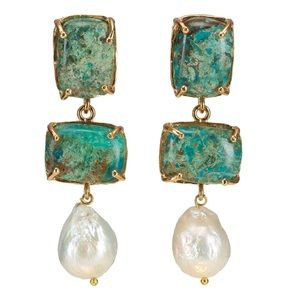 CHRISTIE NICOLAIDES- LOREN EARRINGS TURQUOISE